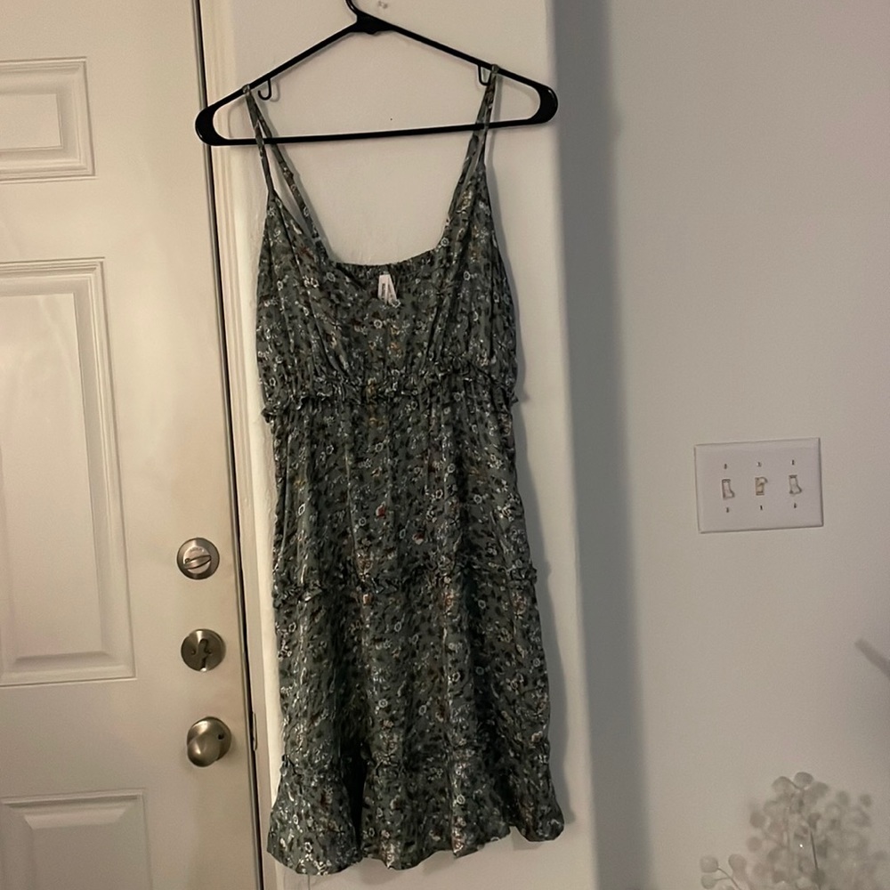 Floral Three Tiered Summer Dress with Ruffle Detail Size M